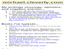 Tablet Screenshot of michael.cleverly.com
